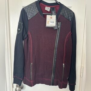 Harley-Davidson Women's Two-Toned Biker Style Cardigan